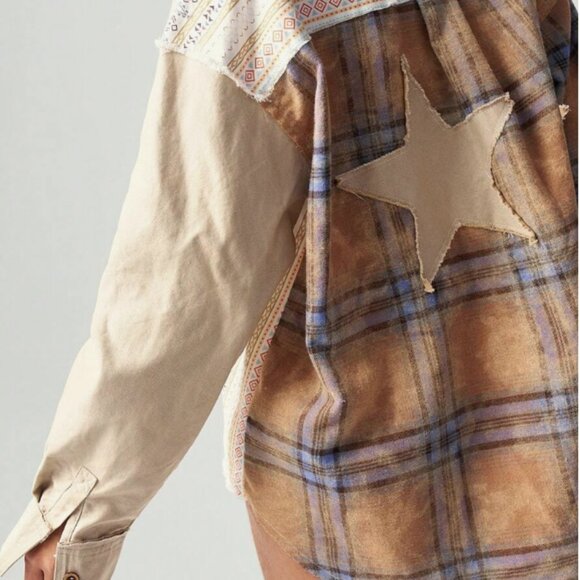 OLI & HALI MIX MEDIA STAR BACK OVERSIZED SHIRT - Picture 6 of 8
